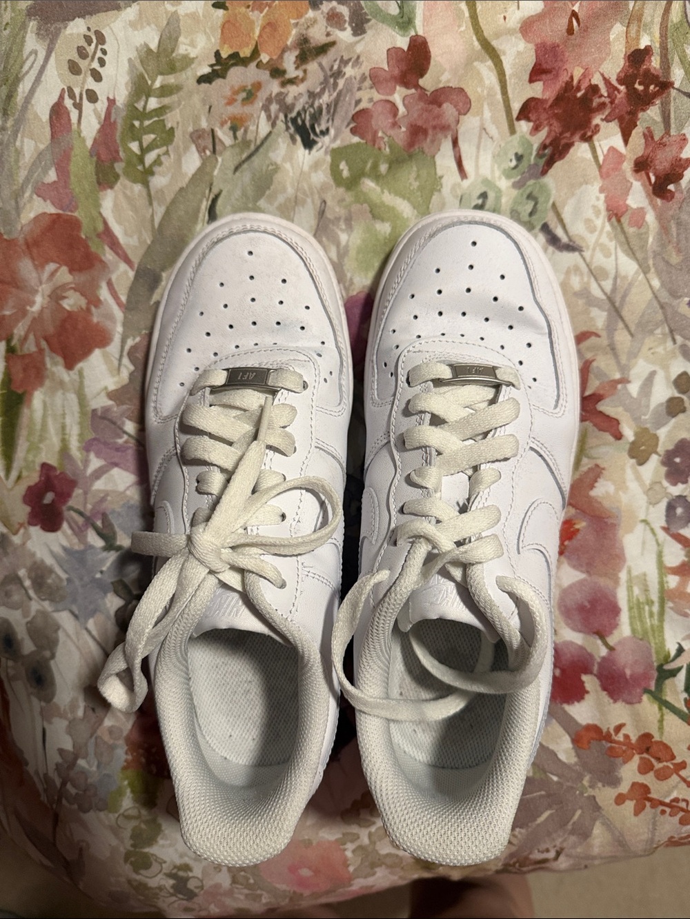 White Women's Sneakers - Brand: Nike Air Force’s size 7